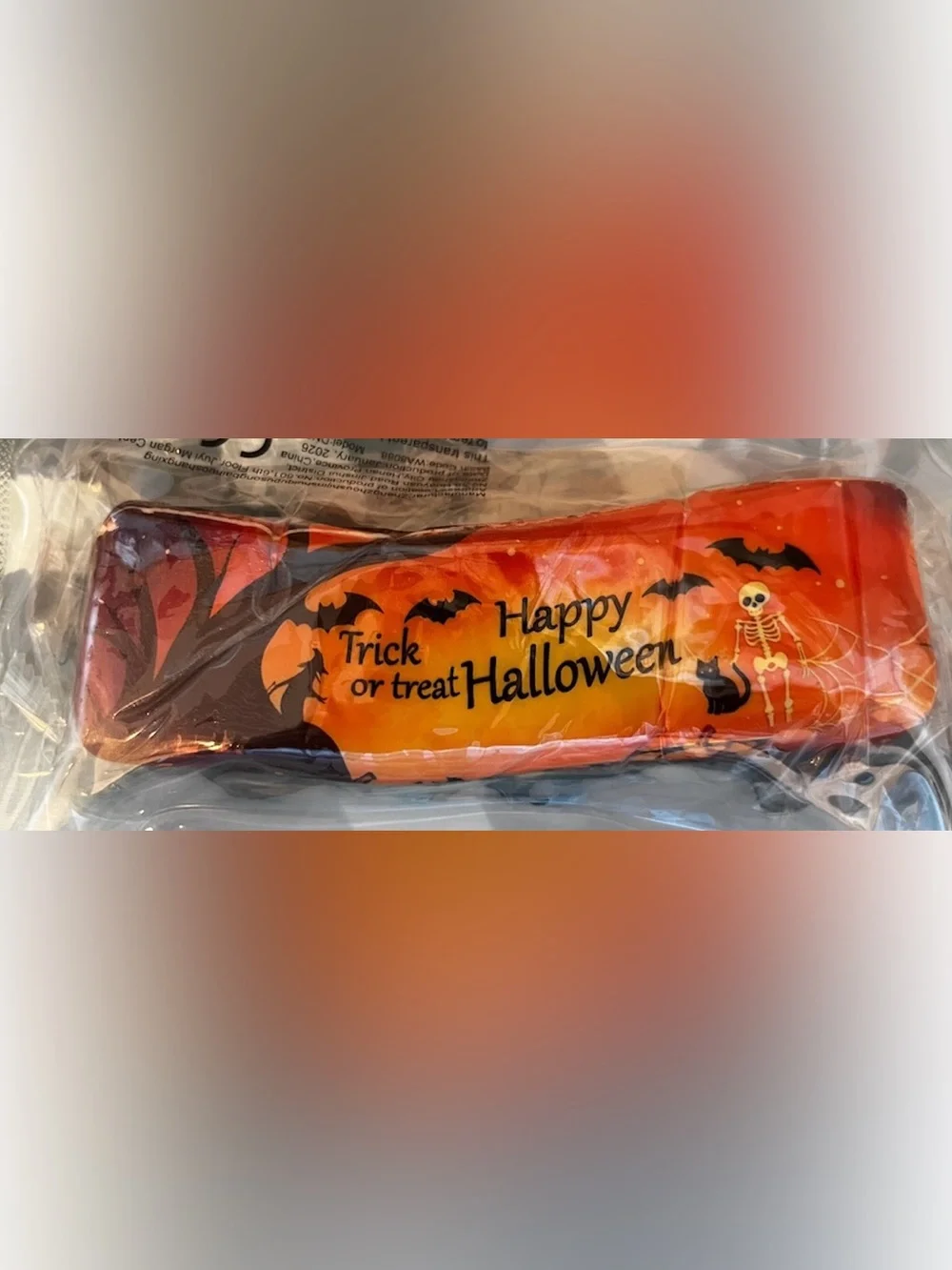 Happy Halloween Orange Butter Squishy